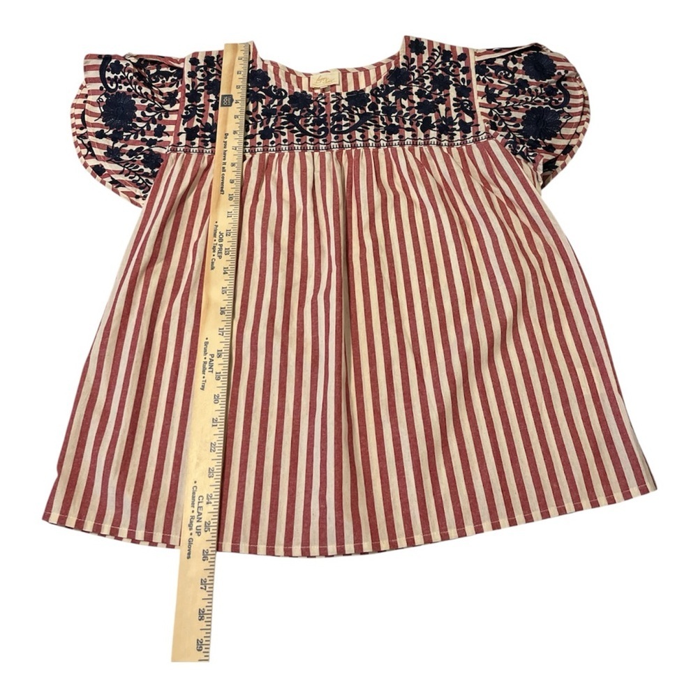 Layerz Clothing Embroidered Boho Peasant Top – Medium – Cottagecore, Bohemian - Picture 4 of 7